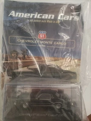 Chevrolet Monte Carlo 1974 American Cars n⁰ 57  De Agostini 1:43 Sigillato - Immagine 1 di 4