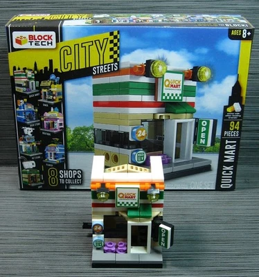 Block Tech City Streets Downtown Quick Mart VP 7-11 Convenience Store Building Foto 1 de 2