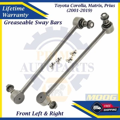 MOOG OEM Front Sway Bars For 2001-2019 Toyota Matrix Corolla Prius 9 Yr Warranty - Image 1 of 4