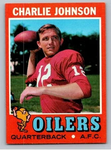 1971 Topps Football Set-Break #85 Charlie Johnson Oilers *WSC* - Picture 1 of 2