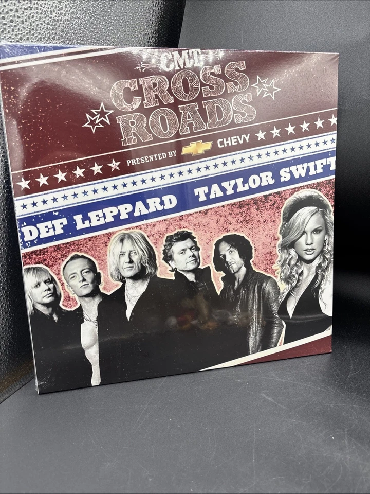 Taylor Swift & Def Leppard CMT Crossroads CMT Blue Vinyl SEALED - Image 1 of 2