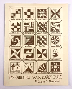 Lap Quilting Your Legacy Quilt Georgia Bonesteel 1979 Paperback Vintage Book - Picture 1 of 12