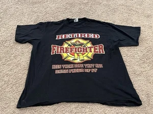 Camiseta negra bombero retirado XL Been There Done That Proud Of It - Imagen 1 de 7