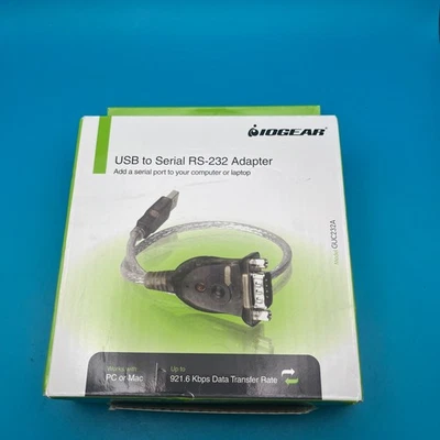 IOGEAR USB to Serial RS-232 Adapter Model GUC232A - Image 1 of 3