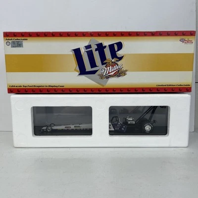 Larry Dixon Jr 1997 Miller Lite NHRA Top Fuel 1:24 1 de 10.000 en vitrina Foto 1 de 4