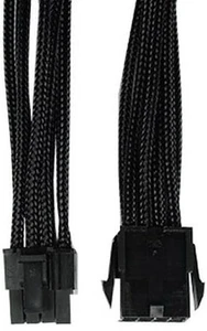 Kabel 6-2 PIN PCI-E | Einzelmuffe schwarz | AWG 18 | Größen 30cm | Farbe: schwarz - Bild 1 von 3