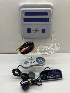Sistema de Videojuegos Doble Versión AV Classiq 2 Gris/Púrpura para SNES/NES *OLD SKOOL* - Imagen 1 de 16