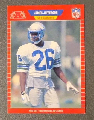 1989 Pro Set - James Jefferson #539 No Prospect Stripe - Image 1 of 2
