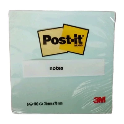 Post it Beachside Colours 76x76mm 100 Sheets (Pack of 6) 7100259201 - Image 1 of 4