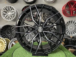 4X R18 Pulgadas 5X112 Forzza Espectro Magia Negra Mecanizada Ruedas: Audi VW - Imagen 1 de 8