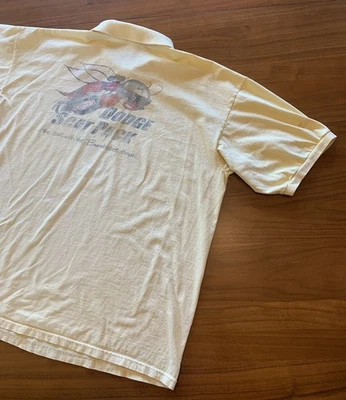 Vintage Dodge Super Bee Scat Pack Polo Shirt Mens XL BC Ethic Made In USA Cars - Image 1 of 4