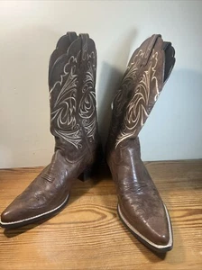 Ariat Heritage Womens 9 B Leather 10005920 Brown Western Wingtip Cowboy Boots - Picture 1 of 8