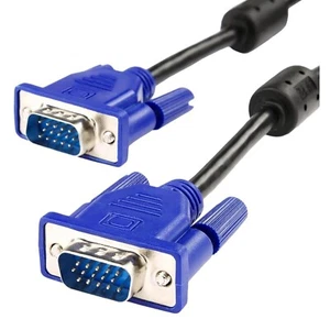 Cable VGA 3 x 2 m SVGA 15 pines PC monitor de computadora extensión LCD macho a macho - Imagen 1 de 1