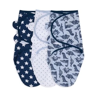 Juego de 3 mantas envolventes para bebé The Peanutshell - Saco de dormir para bebé niño para nuevo... Foto 1 de 4