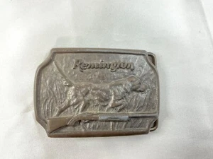 Hebilla de cinturón de perro de caza para rifle Remingtion 1974 vintage - Imagen 1 de 5