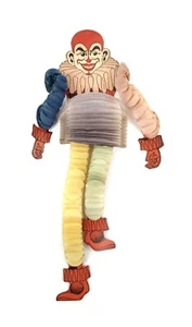 Vintage Halloween 1930s Beistle Jointed Paper Clown Dancer Original - Picture 1 of 8