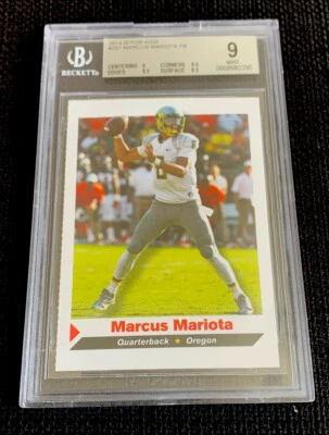 Marcus Mariota ROOKIE Oregon Sports Illustrated for Kids SI Falcons POP 1 BGS 9 Foto 1 de 2
