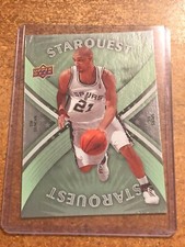 2008-09 UD First Edition Basketball Starquest Green # SQ 8 Tim Duncan