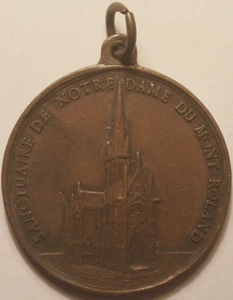 Médaille Religieuse, Sanctuaire de Notre Dame du mont Roland, fin 19° siècle !! - Picture 1 of 2