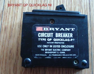 BRYANT QP-QUICKLAG NI INTERRUTTORE 1 POLO 50 AMP 120/240 VAC - Foto 1 di 4