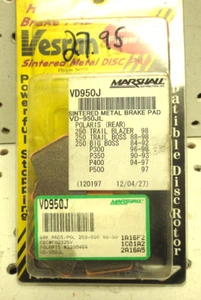 Polaris Big Boss Rear Brake Pads also Trail Blazer Trail Boss NEW Vesrah VD950J - Picture 1 of 2