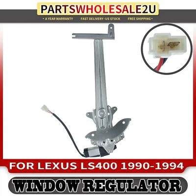 Regulador de ventana eléctrica delantero izquierdo con motor de 2 pines para Lexus LS400 1990-1994 sedán Foto 1 de 4