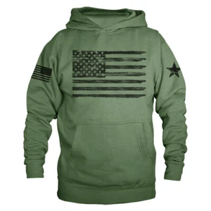 Distressed US Flag American Pride USA Patriot Patriotic Hoodie - Bild 1 von 10