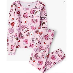 Kid's Valentine's Day 2 Piece Pajama Set | Size 6 | NWT - Picture 1 of 2