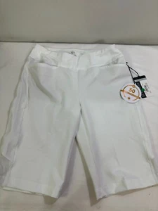 Tail Women’s Side Insert 11” Golf Shorts Size 16 White GG4643-1208 New - Picture 1 of 5