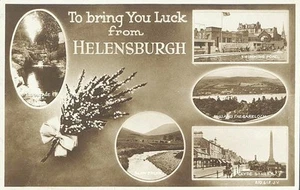 Good Luck from Helensburgh Scotland UK RPPC Real Photo Postcard - Picture 1 of 1