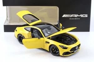 NZG MERCEDES BENZ AMG GT43 (C192) TURBO 2024 YELLOW Dealer Edition 1/18 New! - Picture 1 of 4