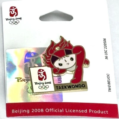2008 Beijing Olympic Pin Taekwondo Mascot Pin - Image 1 of 4