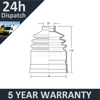 Fits Saab 99 96 95 1.5 2.0 + Other Models Purevue Front Outer CV Joint Boot Set - Imagem 1 de 4