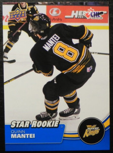 2021-22 21/22 Upper Deck CHL STAR ROOKIE BLUE #370 Quinn Mantei Wheat Kings