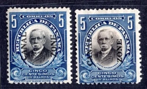 US CANAL ZONE 1920-1921 SC. #54 & 57 TWO KEY VALUES OF SETS MINT HINGED - Picture 1 of 2