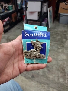 Sea World "Sydney Trainer" Cowboy Shark Trainer Slider Pin RARE and Hard to Find - Picture 1 of 3