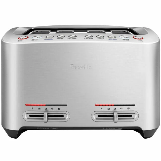 Breville the Smart Toast 4 Slice Toaster - Brushed Stainless Steel