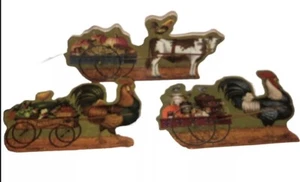 Set of 3 CHARLES WYSOCKI Prize Winning Promenade Bradford Collector Plaques Fun - Picture 1 of 9