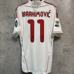 AC Milan 2011-2012 Away Jersey #11 Ibrahimovic M Adidas Serie A Patch - Picture 1 of 7