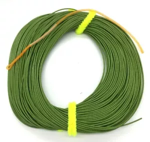 Double Conique Premier Qualité DT6 Truite Mouche Pêche Ligne " Vert Olive " UK - Photo 1/3