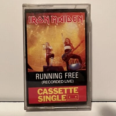 Iron Maiden Running Free Live Cassette Single Live After Death - Image 1 of 4