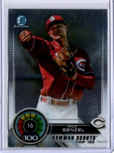 2018 Bowman Chrome Baseball Scouts Top 100 #BTP-16 Nick Senzel REDS INSERT