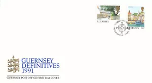 (140311) Definitives GB Guernsey FDC 1991 - Picture 1 of 1