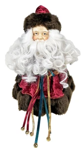 Statuina topper albero di Natale 11" Midwest Cannon Falls Babbo Natale Woodland‌‌‌‌‌‌‌‌‌ - Foto 1 di 5