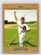 RAMON ORTIZ 2007 Topps Gold Parallel Card #182 Washington Nationals 0726/2007