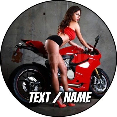 Motorrad Tortenaufleger Party Deko personalisiert Name essbar Dirt Bike Mann neu - Bild 1 von 4