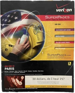2002 PARIS, IL, VERIZON TELEPHONE DIRECTORY PHONE BOOK - Picture 1 of 4