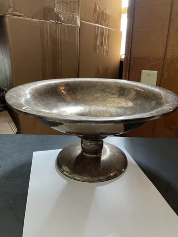 VINTAGE MULHOLLAND BROS HANDWROUGHT STERLING SILVER 925 925S MCM PEDESTAL BOWL!! Cover