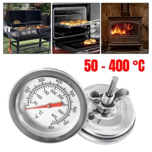 Stainless Steel Oven Thermometer Temperature Gauge For Pizza Ovens BBQ Cooker UK - Picture 1 of 11