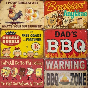 Food & Kitchen Retro Metal Sign Wall Home Decor Art Rustic Bub - Picture 1 of 33